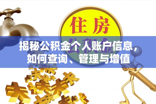 海城揭秘公积金个人账户信息，如何查询、管理与增值