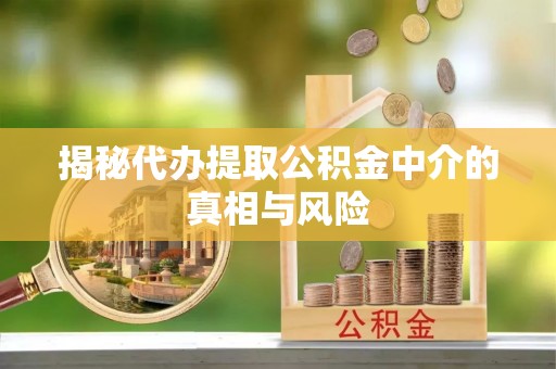 海城揭秘代办提取公积金中介的真相与风险