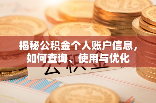 海城揭秘公积金个人账户信息，如何查询、使用与优化