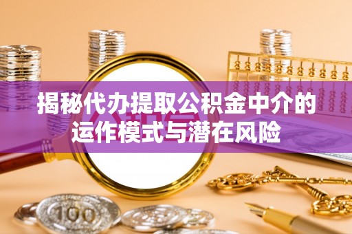 海城揭秘代办提取公积金中介的运作模式与潜在风险